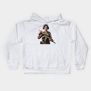 Tactical Girl Kids Hoodie